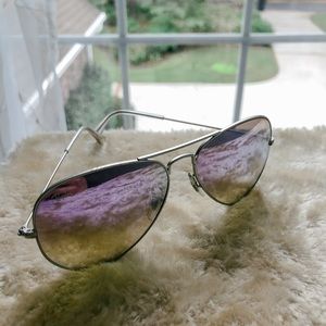 Ray-Ban purple aviators